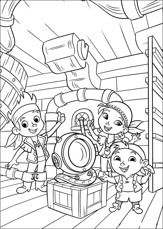 Coloring page: Jake and the Never Land Pirates (Cartoons) #42394 - Free Printable Coloring Pages
