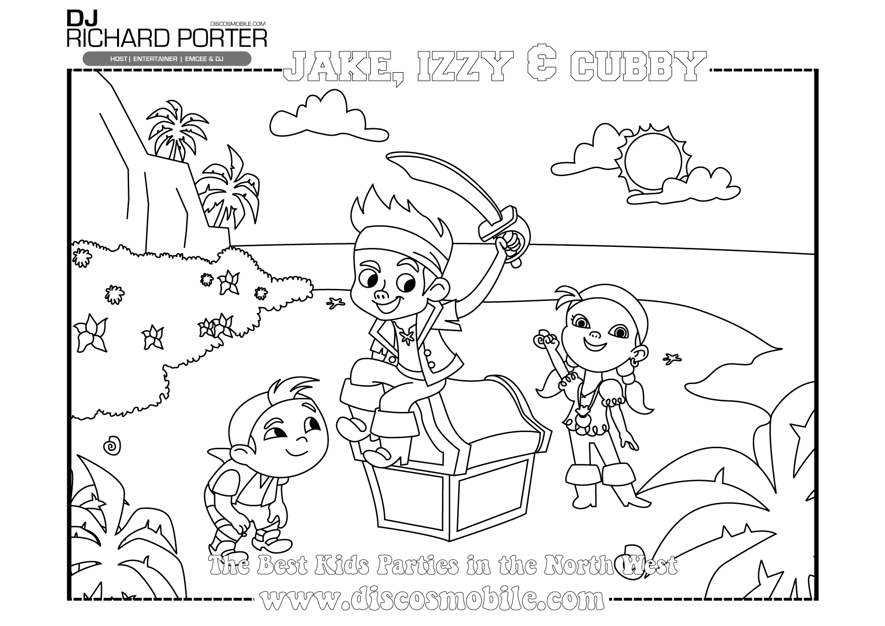 Coloring page: Jake and the Never Land Pirates (Cartoons) #42513 - Free Printable Coloring Pages