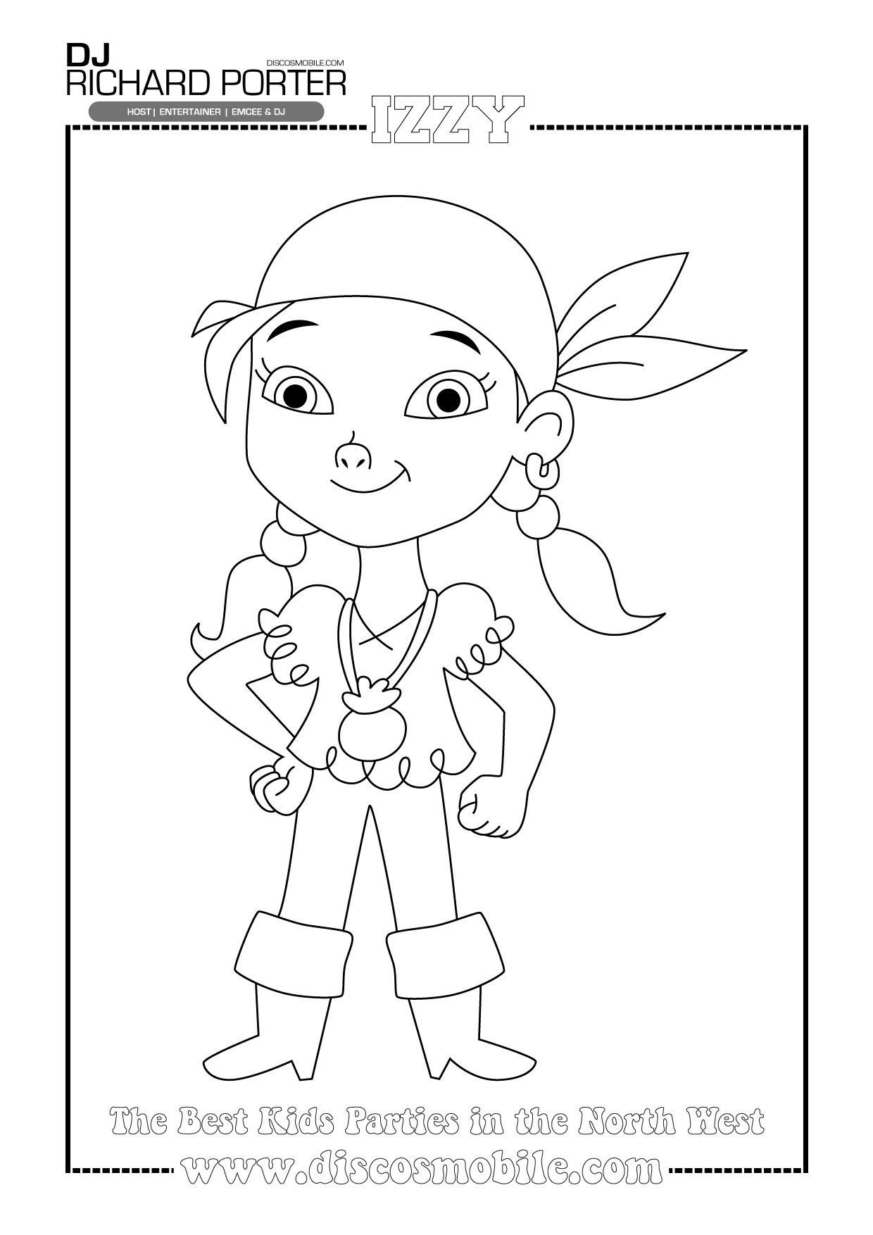 jake and the neverland pirates printables in color