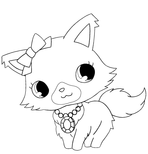 Coloring page: Jewelpet (Cartoons) #37641 - Free Printable Coloring Pages