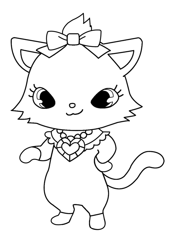 Coloring page: Jewelpet (Cartoons) #37655 - Free Printable Coloring Pages