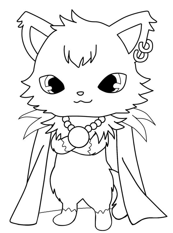 Coloring page: Jewelpet (Cartoons) #37656 - Free Printable Coloring Pages