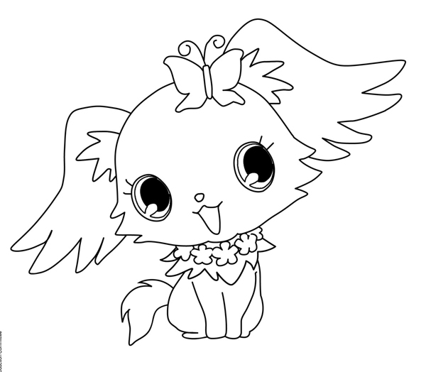 Coloring page: Jewelpet (Cartoons) #37661 - Free Printable Coloring Pages