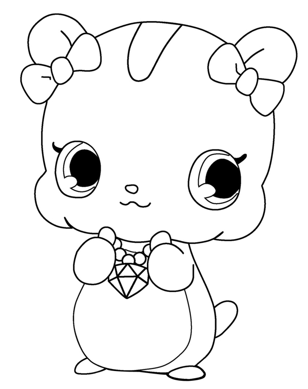 Coloring page: Jewelpet (Cartoons) #37662 - Free Printable Coloring Pages