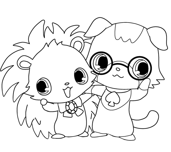 Coloring page: Jewelpet (Cartoons) #37669 - Free Printable Coloring Pages