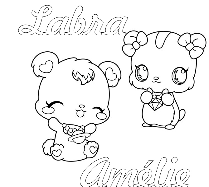 Coloring page: Jewelpet (Cartoons) #37684 - Free Printable Coloring Pages