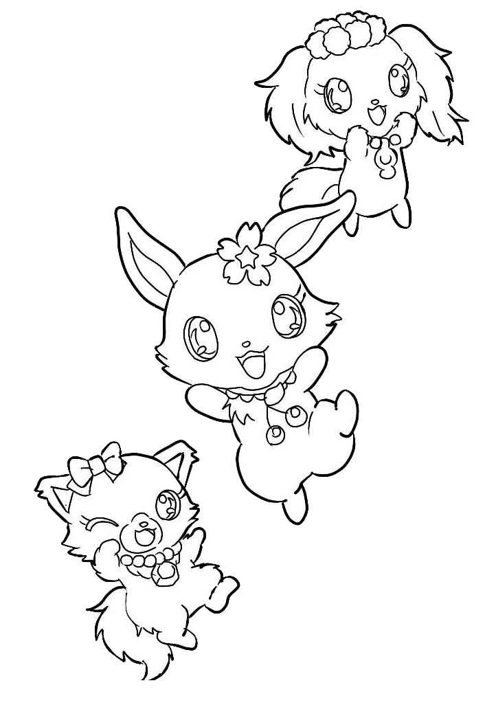 Coloring page: Jewelpet (Cartoons) #37691 - Free Printable Coloring Pages