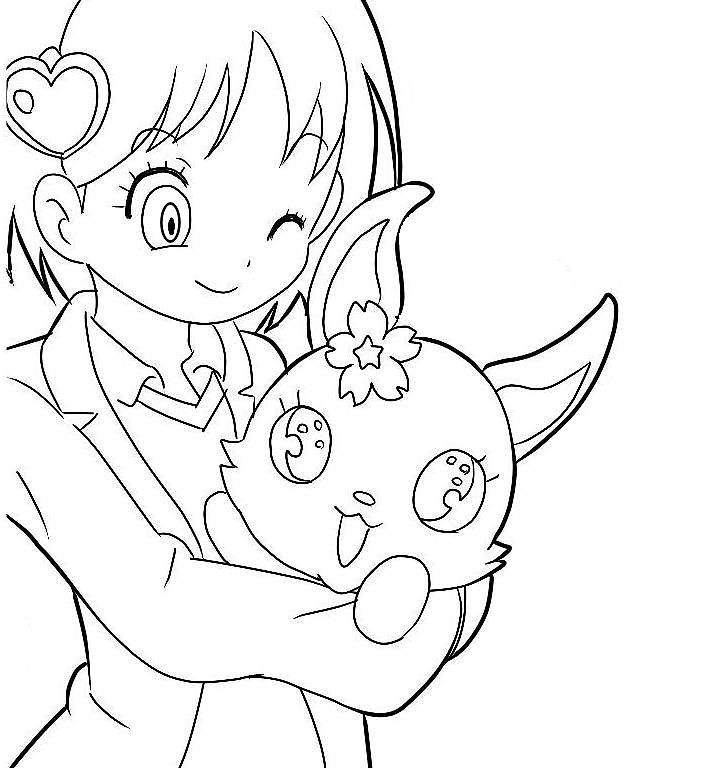 Coloring page: Jewelpet (Cartoons) #37698 - Free Printable Coloring Pages