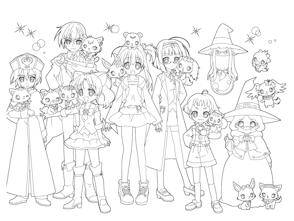 Coloring page: Jewelpet (Cartoons) #37700 - Free Printable Coloring Pages