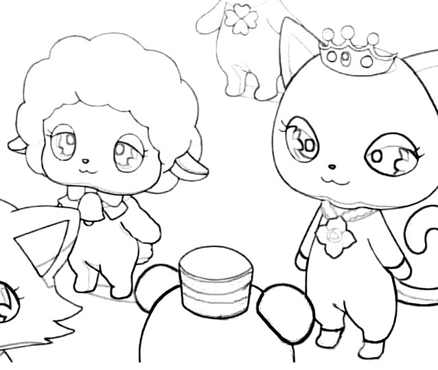 Coloring page: Jewelpet (Cartoons) #37719 - Free Printable Coloring Pages
