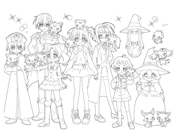 Coloring page: Jewelpet (Cartoons) #37720 - Free Printable Coloring Pages