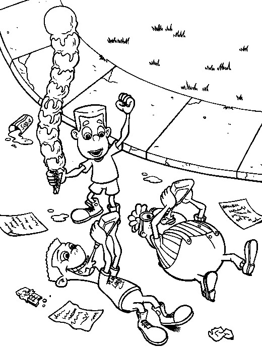 Coloring page: Jimmy Neutron (Cartoons) #48890 - Free Printable Coloring Pages