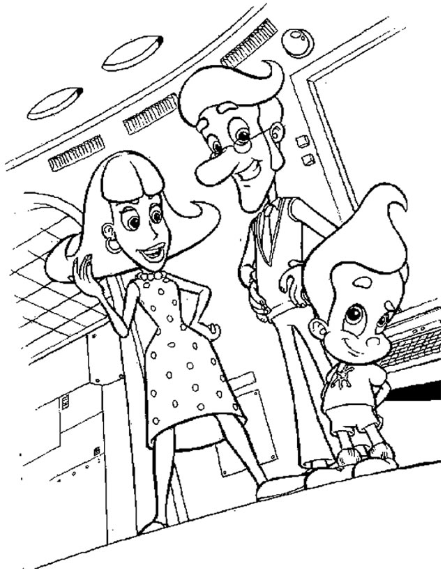 Coloring page: Jimmy Neutron (Cartoons) #48891 - Free Printable Coloring Pages