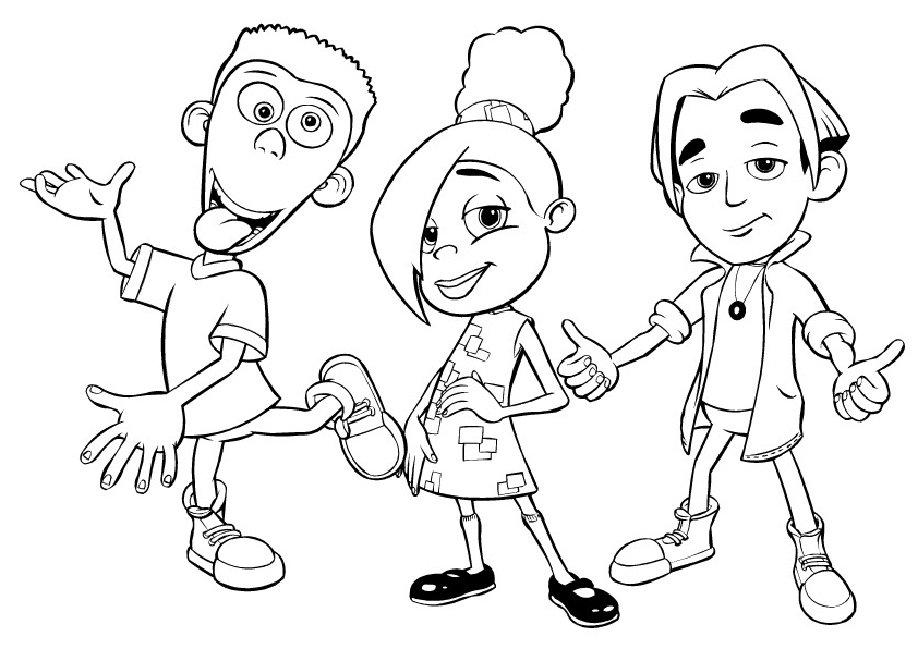 Coloring page: Jimmy Neutron (Cartoons) #48895 - Free Printable Coloring Pages