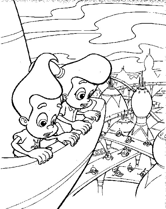 Coloring page: Jimmy Neutron (Cartoons) #48897 - Free Printable Coloring Pages