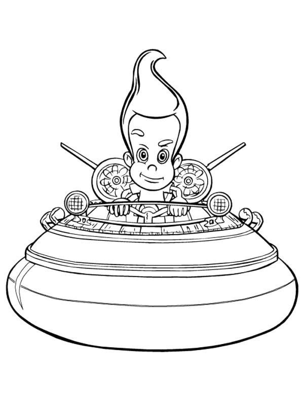 Coloring page: Jimmy Neutron (Cartoons) #48913 - Free Printable Coloring Pages