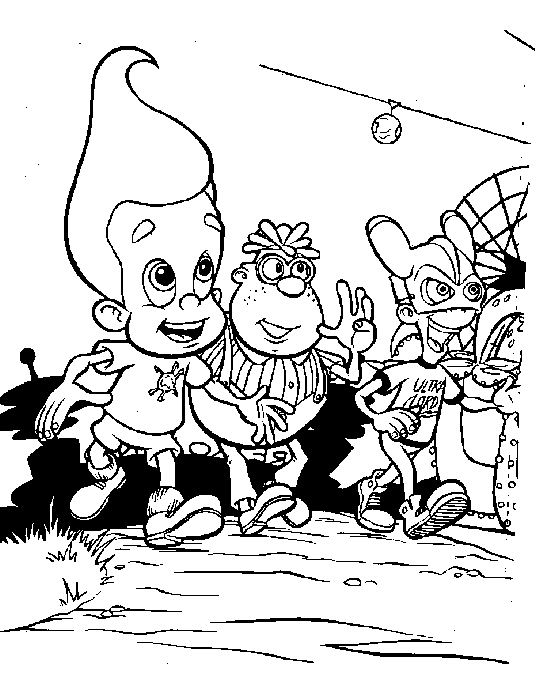 Coloring page: Jimmy Neutron (Cartoons) #48917 - Free Printable Coloring Pages