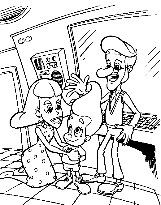 Coloring page: Jimmy Neutron (Cartoons) #48924 - Free Printable Coloring Pages