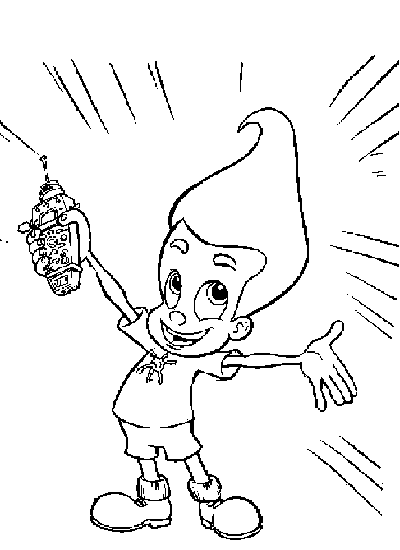 Coloring page: Jimmy Neutron (Cartoons) #48967 - Free Printable Coloring Pages