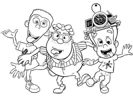 Coloring page: Jimmy Neutron (Cartoons) #48976 - Free Printable Coloring Pages