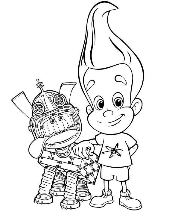 Coloring page: Jimmy Neutron (Cartoons) #48983 - Free Printable Coloring Pages