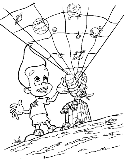 Coloring page: Jimmy Neutron (Cartoons) #48992 - Free Printable Coloring Pages