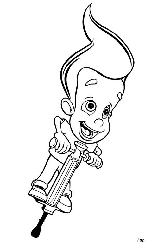 Coloring page: Jimmy Neutron (Cartoons) #49018 - Free Printable Coloring Pages