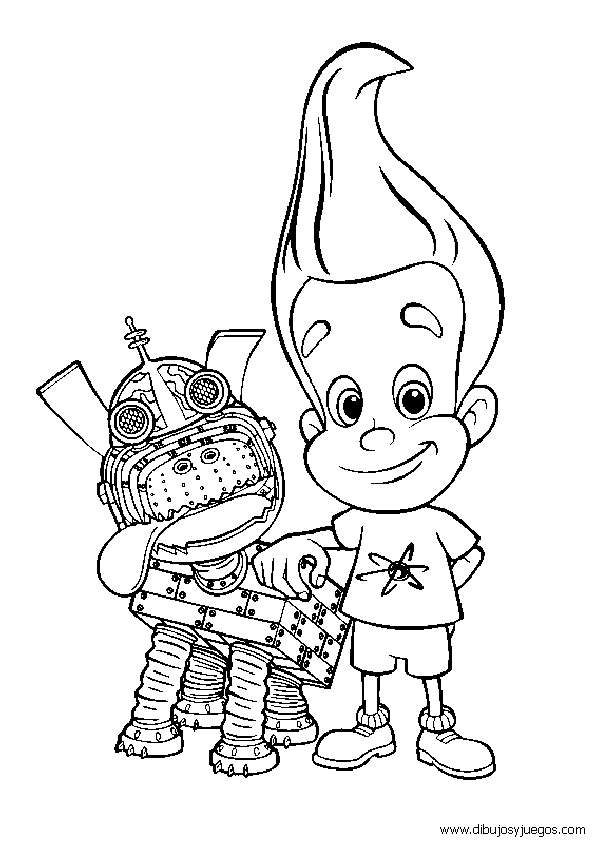 Coloring page: Jimmy Neutron (Cartoons) #49022 - Free Printable Coloring Pages