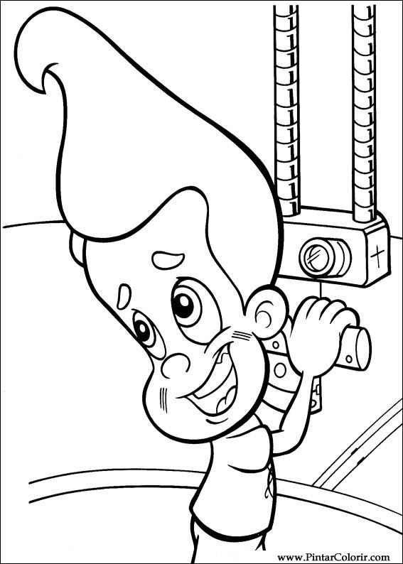Coloring page: Jimmy Neutron (Cartoons) #49038 - Free Printable Coloring Pages