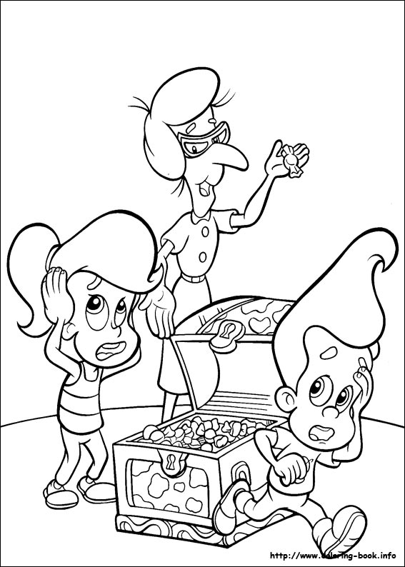 Coloring page: Jimmy Neutron (Cartoons) #49046 - Free Printable Coloring Pages