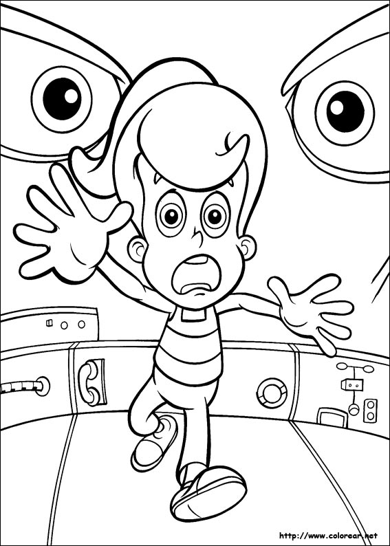 Coloring page: Jimmy Neutron (Cartoons) #49049 - Free Printable Coloring Pages