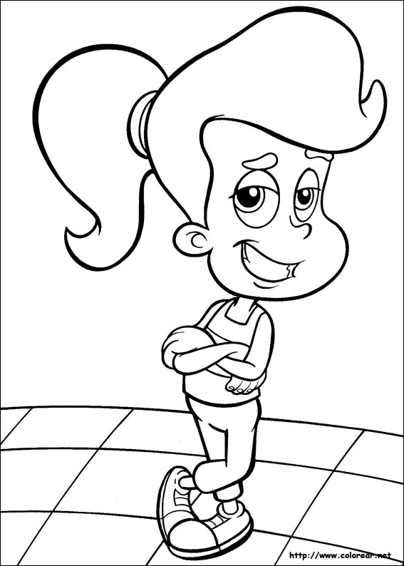 Coloring page: Jimmy Neutron (Cartoons) #49053 - Free Printable Coloring Pages