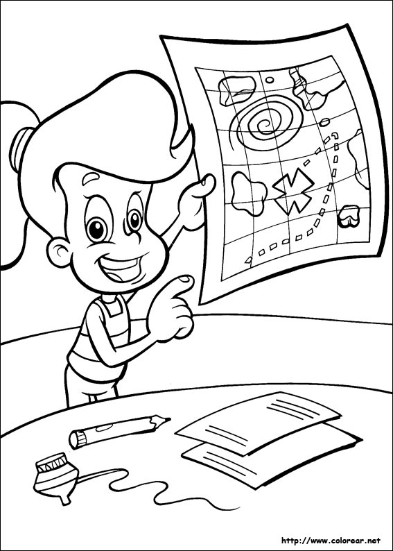 Coloring page: Jimmy Neutron (Cartoons) #49055 - Free Printable Coloring Pages