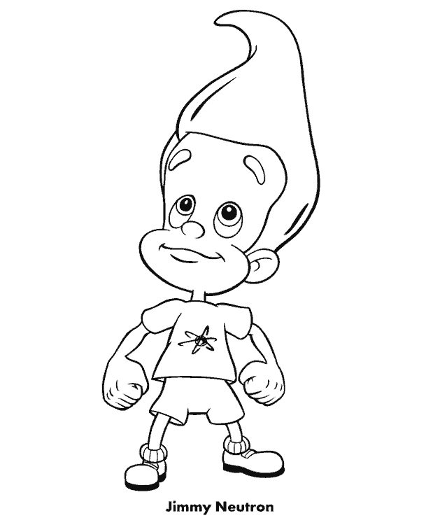 Coloring page: Jimmy Neutron (Cartoons) #49092 - Free Printable Coloring Pages