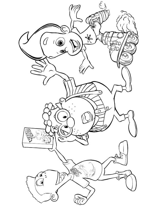 Coloring page: Jimmy Neutron (Cartoons) #49098 - Free Printable Coloring Pages