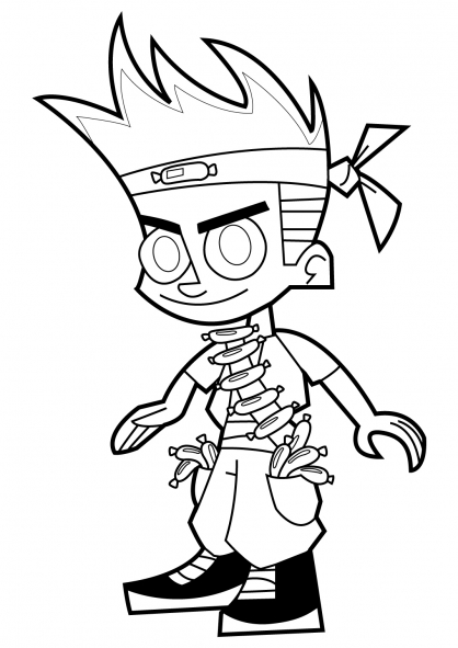 Coloring page: Johnny Test (Cartoons) #34984 - Free Printable Coloring Pages