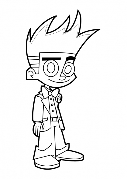 Coloring page: Johnny Test (Cartoons) #34986 - Free Printable Coloring Pages