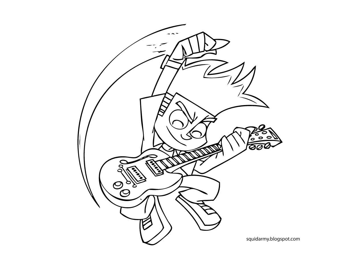 Coloring page: Johnny Test (Cartoons) #34996 - Free Printable Coloring Pages