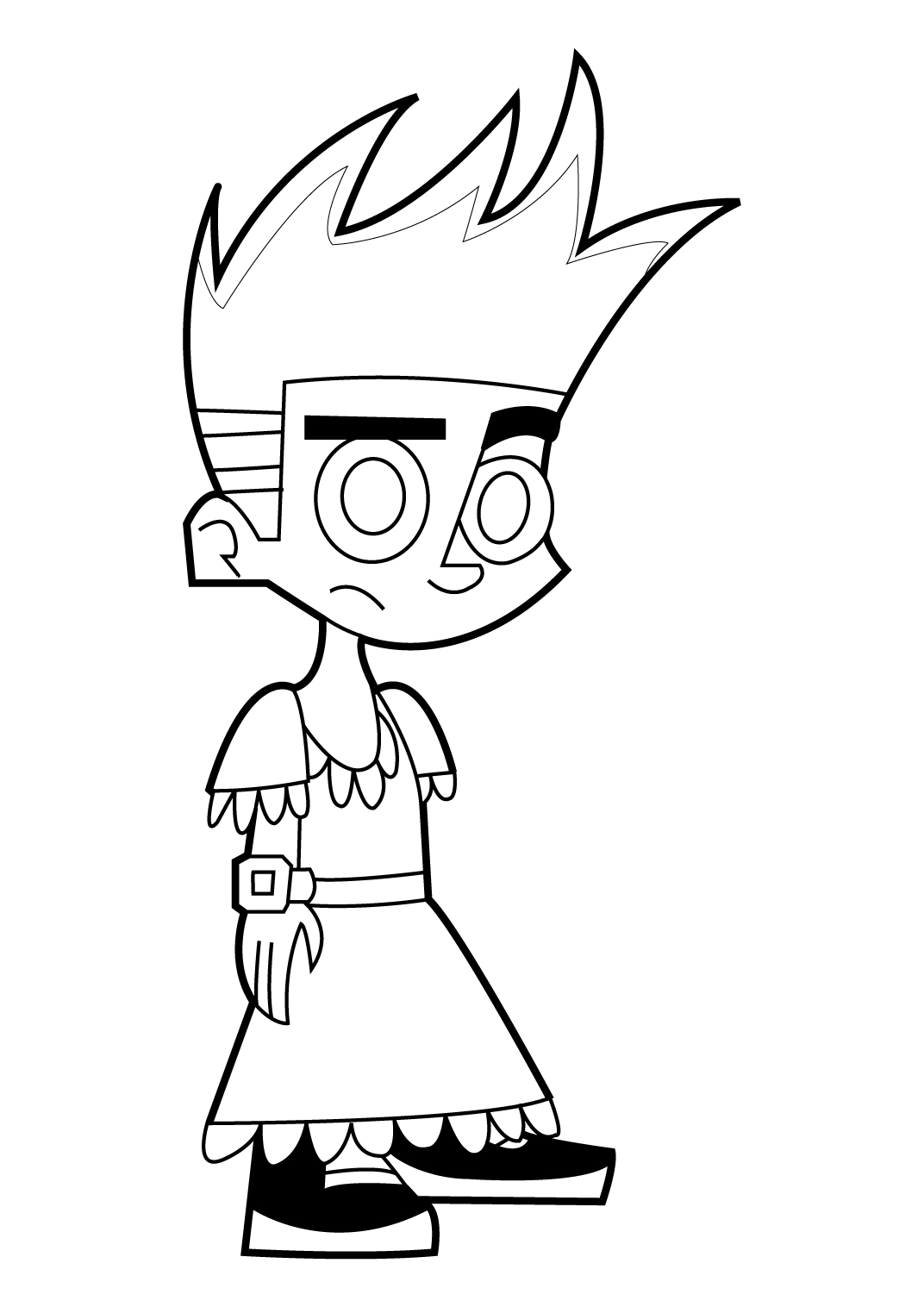 Coloring page: Johnny Test (Cartoons) #34999 - Free Printable Coloring Pages