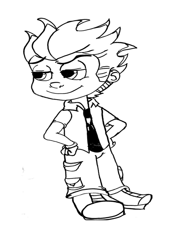 Coloring page: Johnny Test (Cartoons) #35001 - Free Printable Coloring Pages