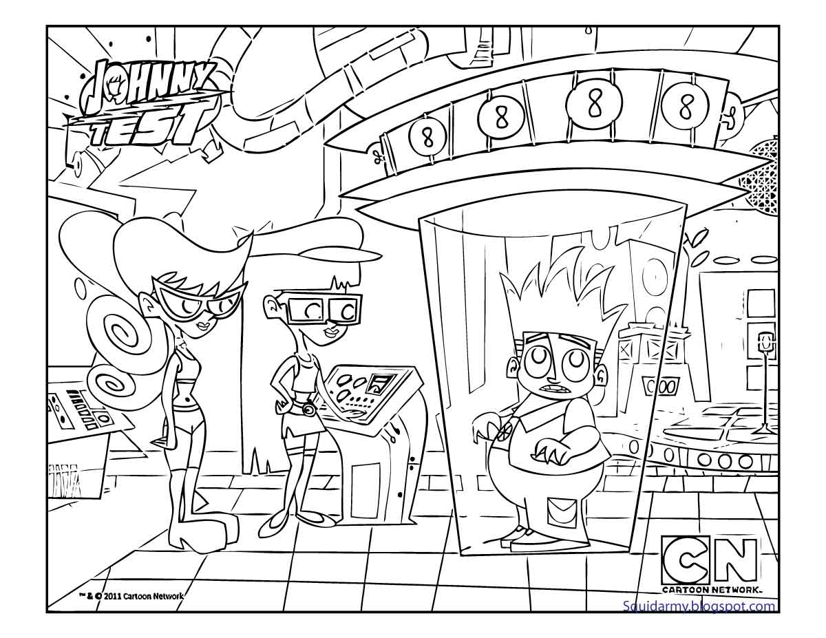 Coloring page: Johnny Test (Cartoons) #35002 - Free Printable Coloring Pages