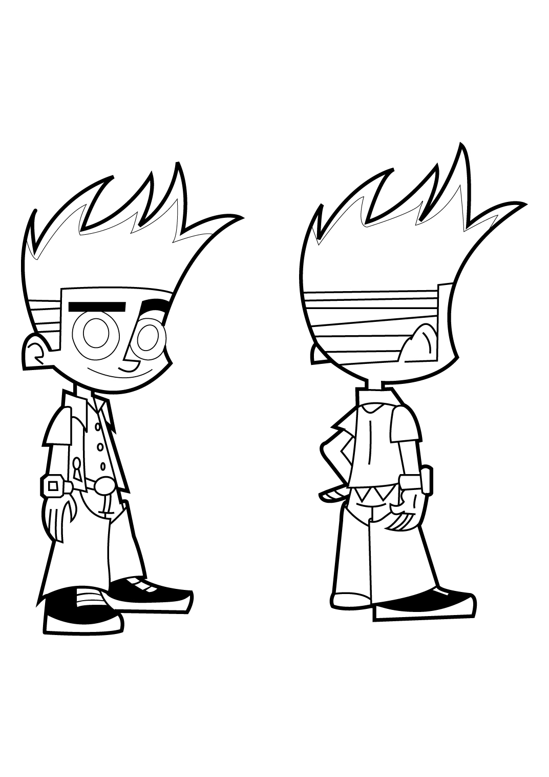 Coloring page: Johnny Test (Cartoons) #35006 - Free Printable Coloring Pages
