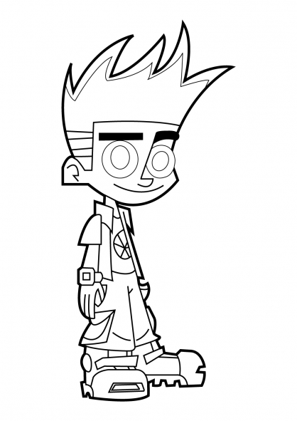 Coloring page: Johnny Test (Cartoons) #35174 - Free Printable Coloring Pages