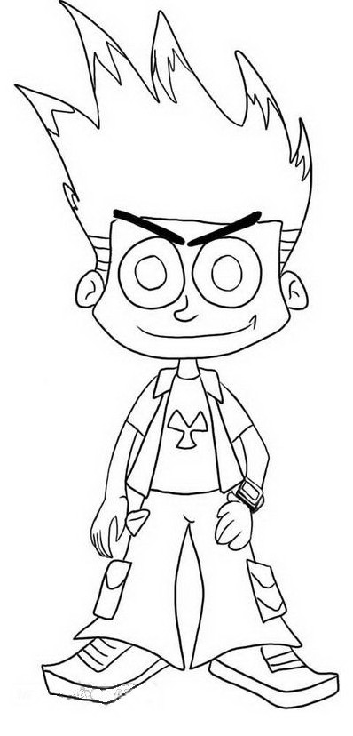 Coloring page: Johnny Test (Cartoons) #35213 - Free Printable Coloring Pages