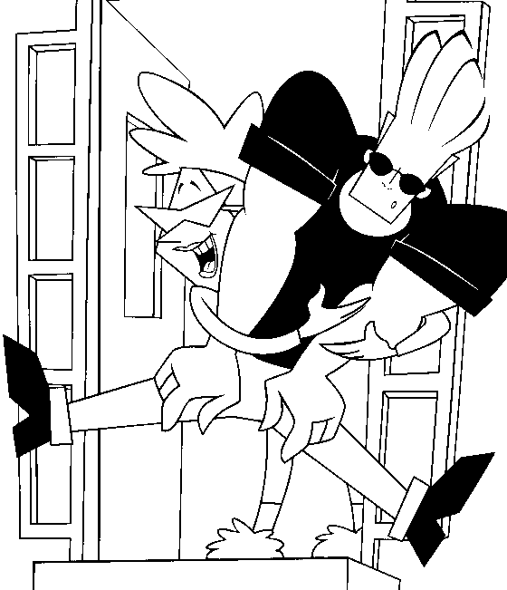 Coloring page: Johny Bravo (Cartoons) #35233 - Free Printable Coloring Pages