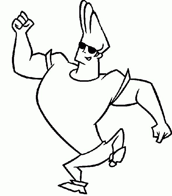 Coloring page: Johny Bravo (Cartoons) #35314 - Free Printable Coloring Pages