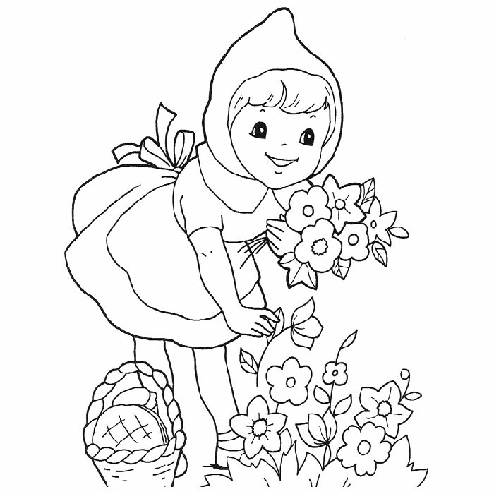 Coloring page: Little Red Riding Hood (Cartoons) #49180 - Free Printable Coloring Pages