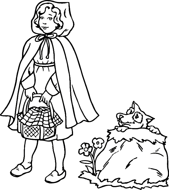 Coloring page: Little Red Riding Hood (Cartoons) #49188 - Free Printable Coloring Pages