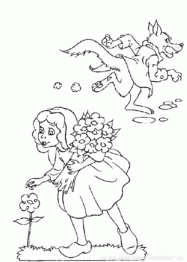 Coloring page: Little Red Riding Hood (Cartoons) #49193 - Free Printable Coloring Pages