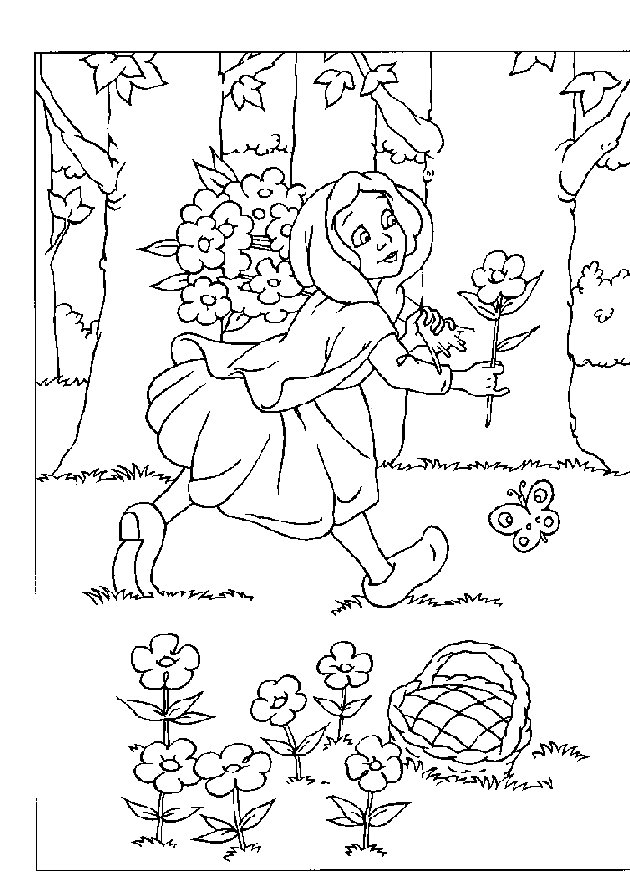 Coloring page: Little Red Riding Hood (Cartoons) #49194 - Free Printable Coloring Pages